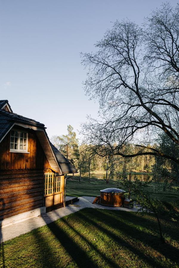 "Gaujmale" Sauna House In Nature Ilkene Exterior foto