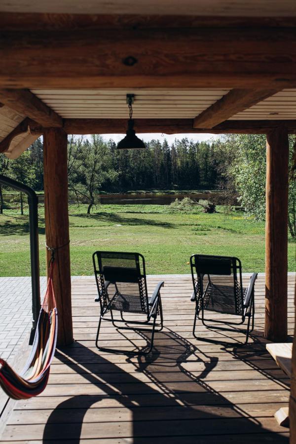"Gaujmale" Sauna House In Nature Ilkene Exterior foto