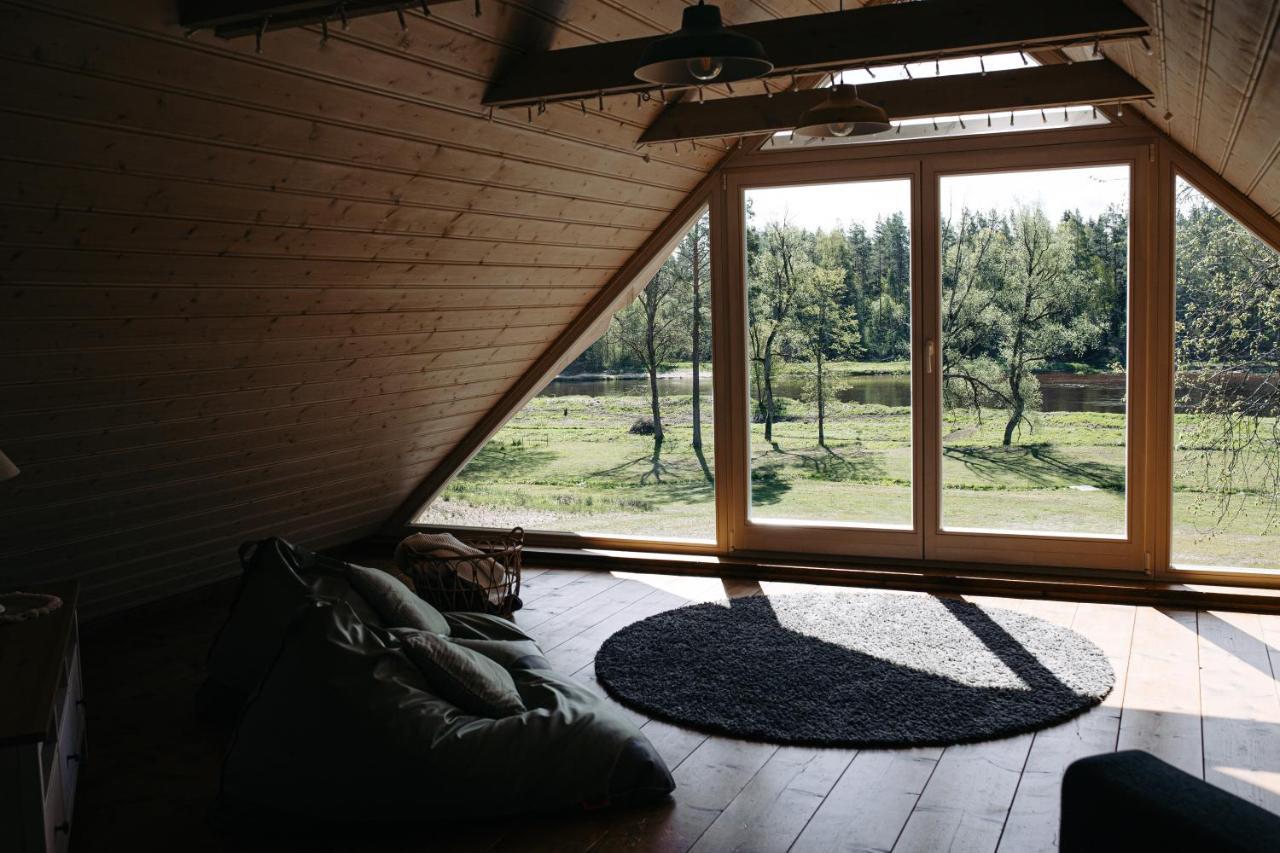 "Gaujmale" Sauna House In Nature Ilkene Exterior foto
