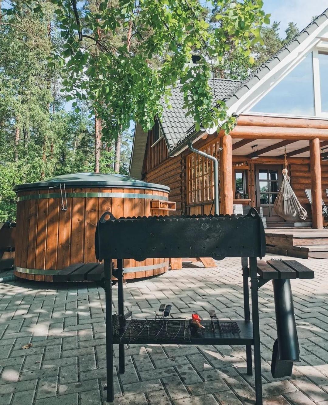 "Gaujmale" Sauna House In Nature Ilkene Exterior foto